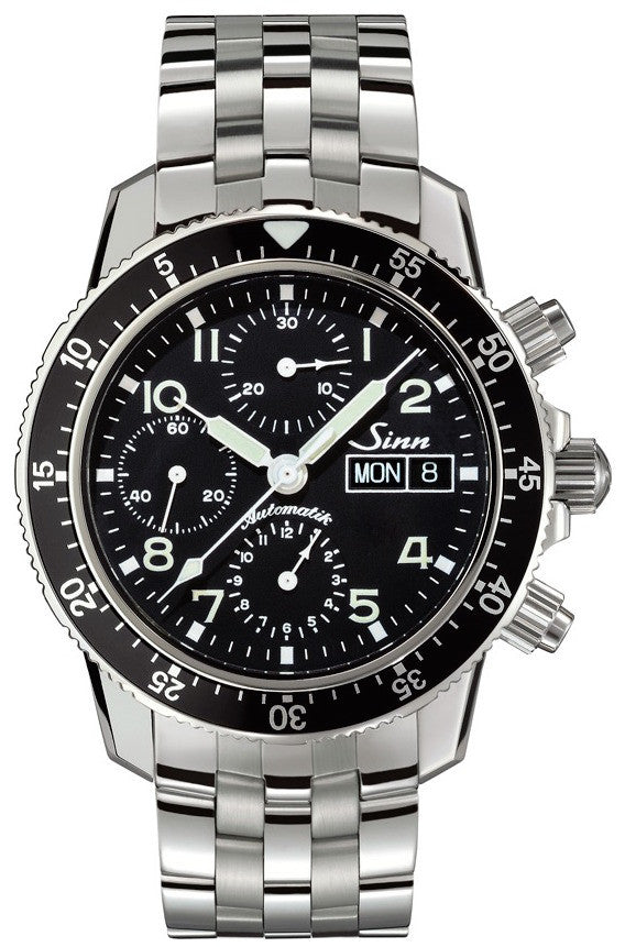 Sinn Watch Flieger Chronograph 103 St Sa Fine Link Bracelet