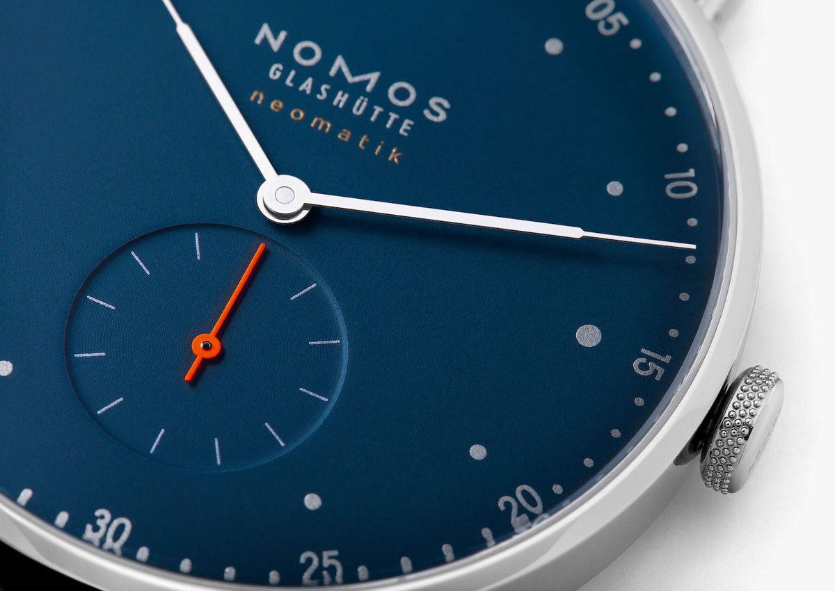 Nomos Glashutte Watch Metro Neomatik 39 Midnight Blue Sapphire Crystal