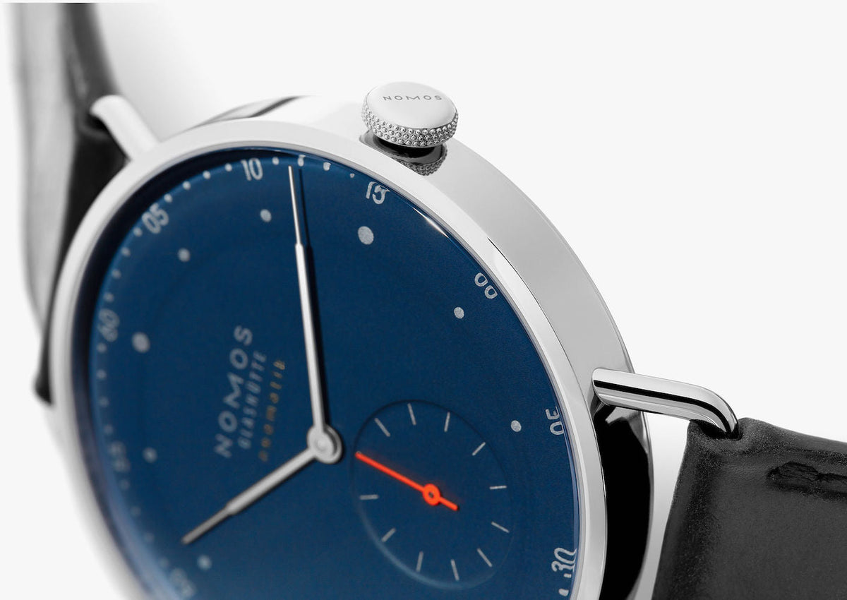 Nomos Glashutte Watch Metro Neomatik 39 Midnight Blue Sapphire Crystal