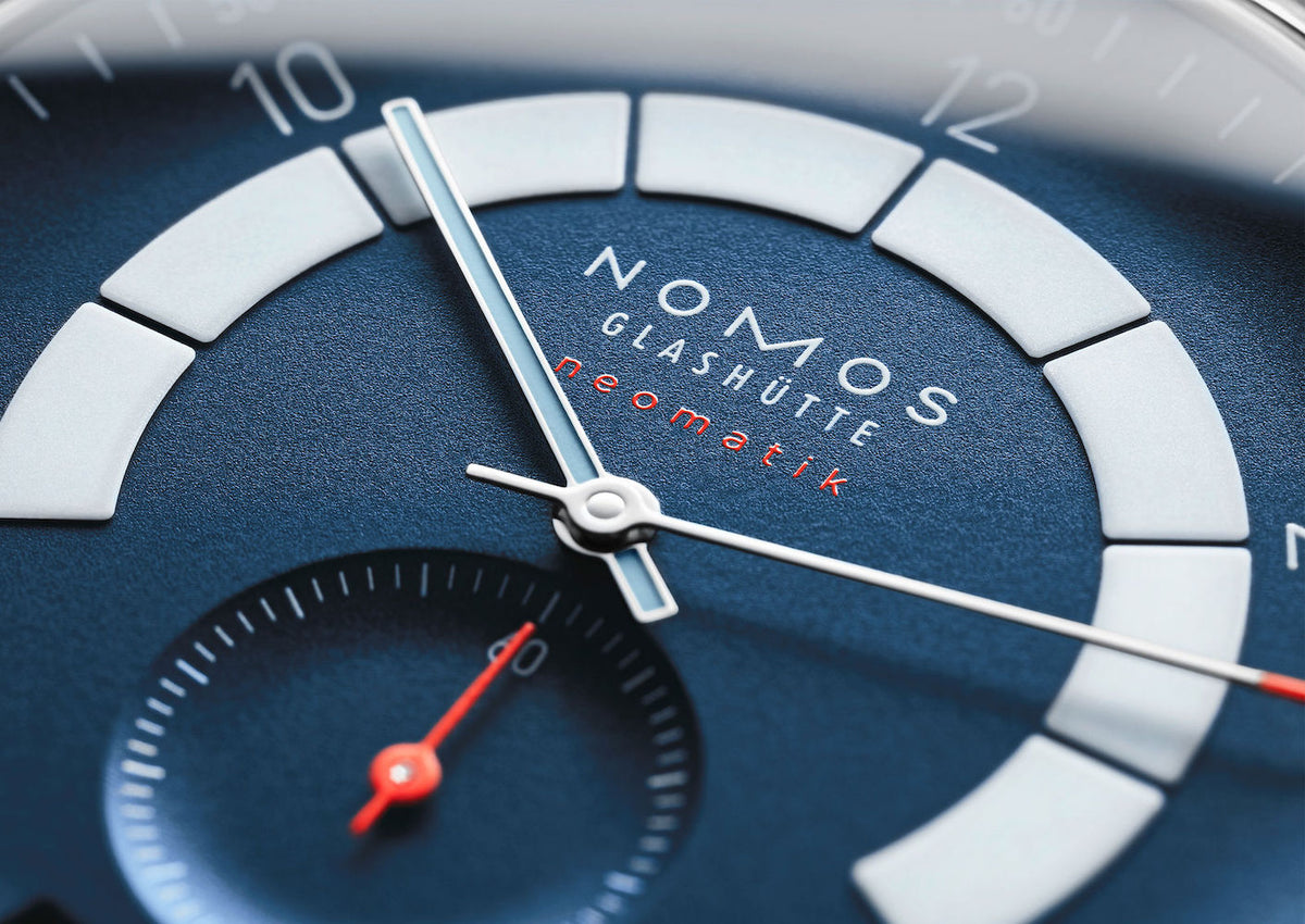 Nomos Glashutte Watch Autobahn Neomatik 41 Date Midnight Blue Sapphire Crystal