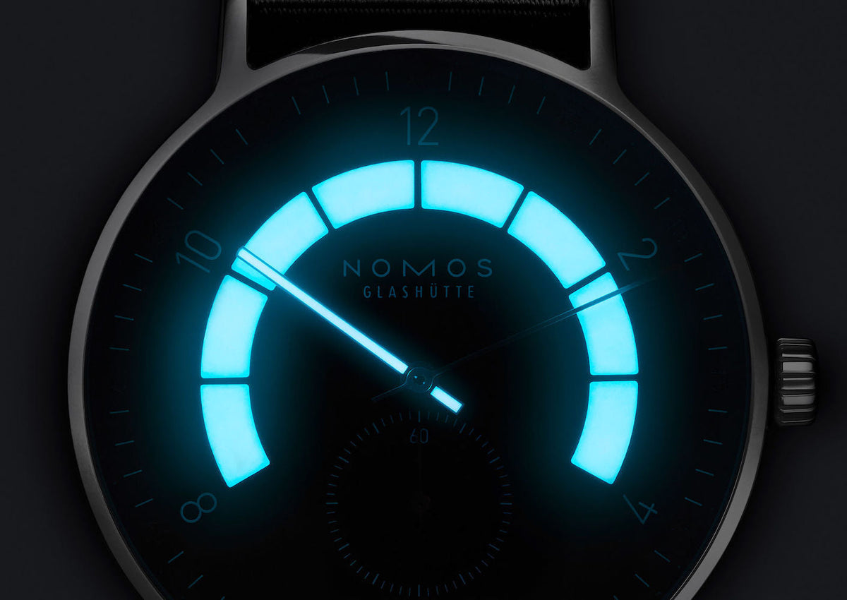 Nomos Glashutte Watch Autobahn Neomatik 41 Date Midnight Blue Sapphire Crystal