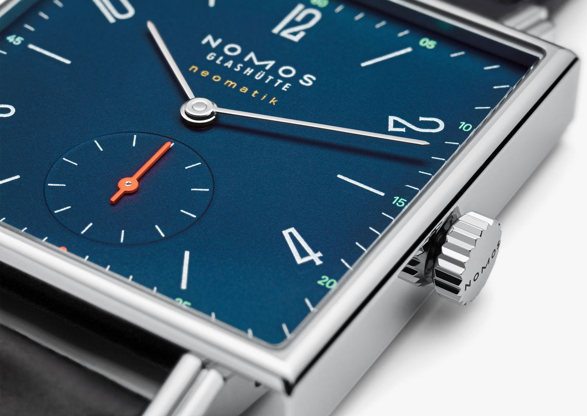 Nomos Glashutte Watch Tetra Neomatik Tiefblau Sapphire Crystal