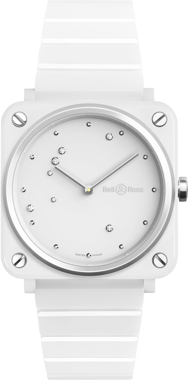 Bell & Ross Watch BRS White Diamond Eagle