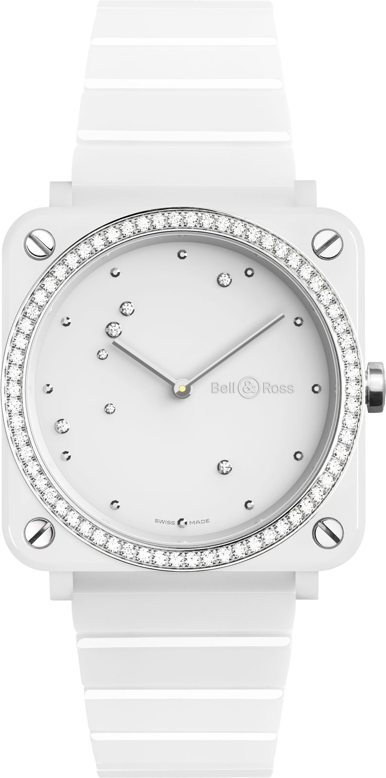 Bell & Ross Watch BRS White Diamond Eagle
