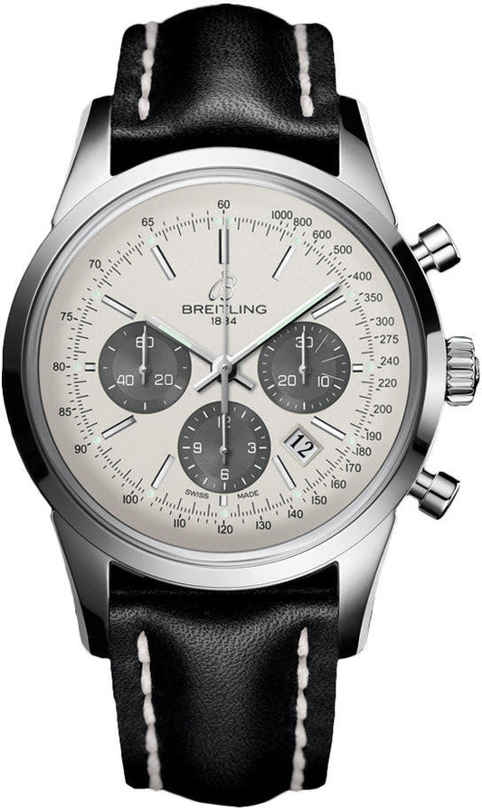 Breitling Watch Transocean Chronograph Leather Tang Type