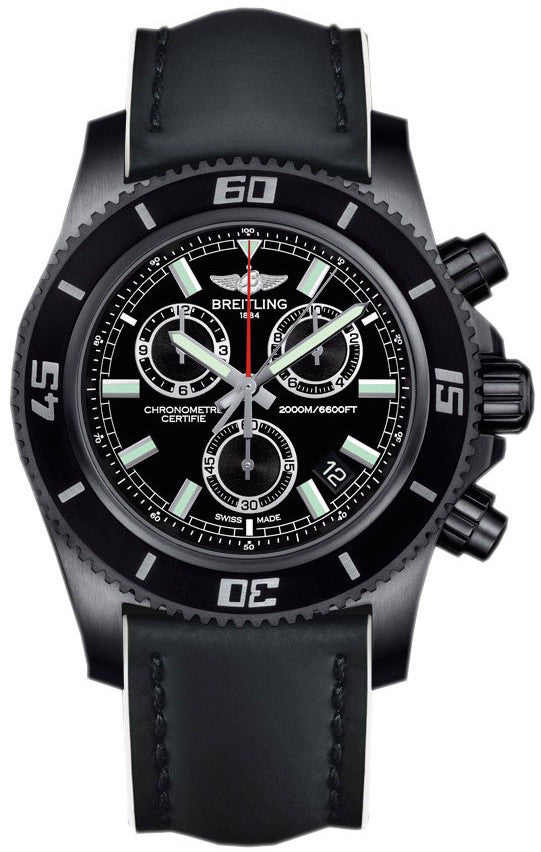 Breitling Watch Superocean Chronograph M2000 Blacksteel Limited Edition D