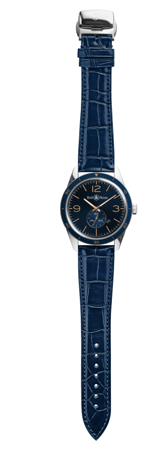 Bell & Ross Watch BR 123 Aeronavale Alligator Mens