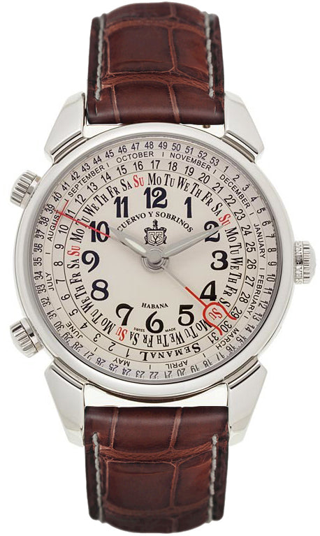 Cuervo y Sobrinos Watch Torpedo Historiador Semanal