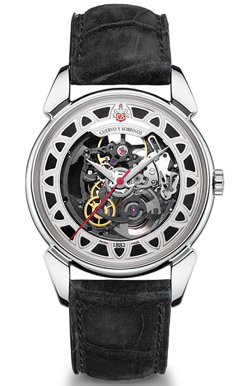 Cuervo y Sobrinos Watch Historiador Squelette