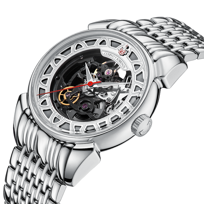 Cuervo y Sobrinos Watch Historiador Squelette