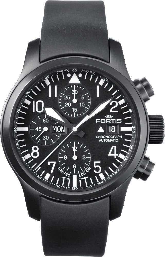 Fortis Watch B-42 Flieger Chronograph Black Limited Edition