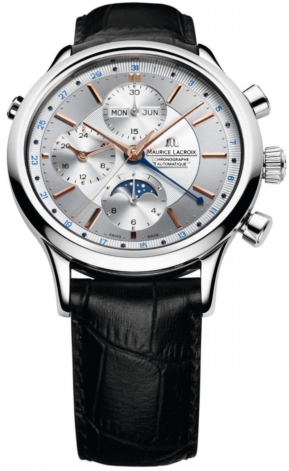 Maurice Lacroix Watch Les Classiques Chronograph Phase de Lune Mens