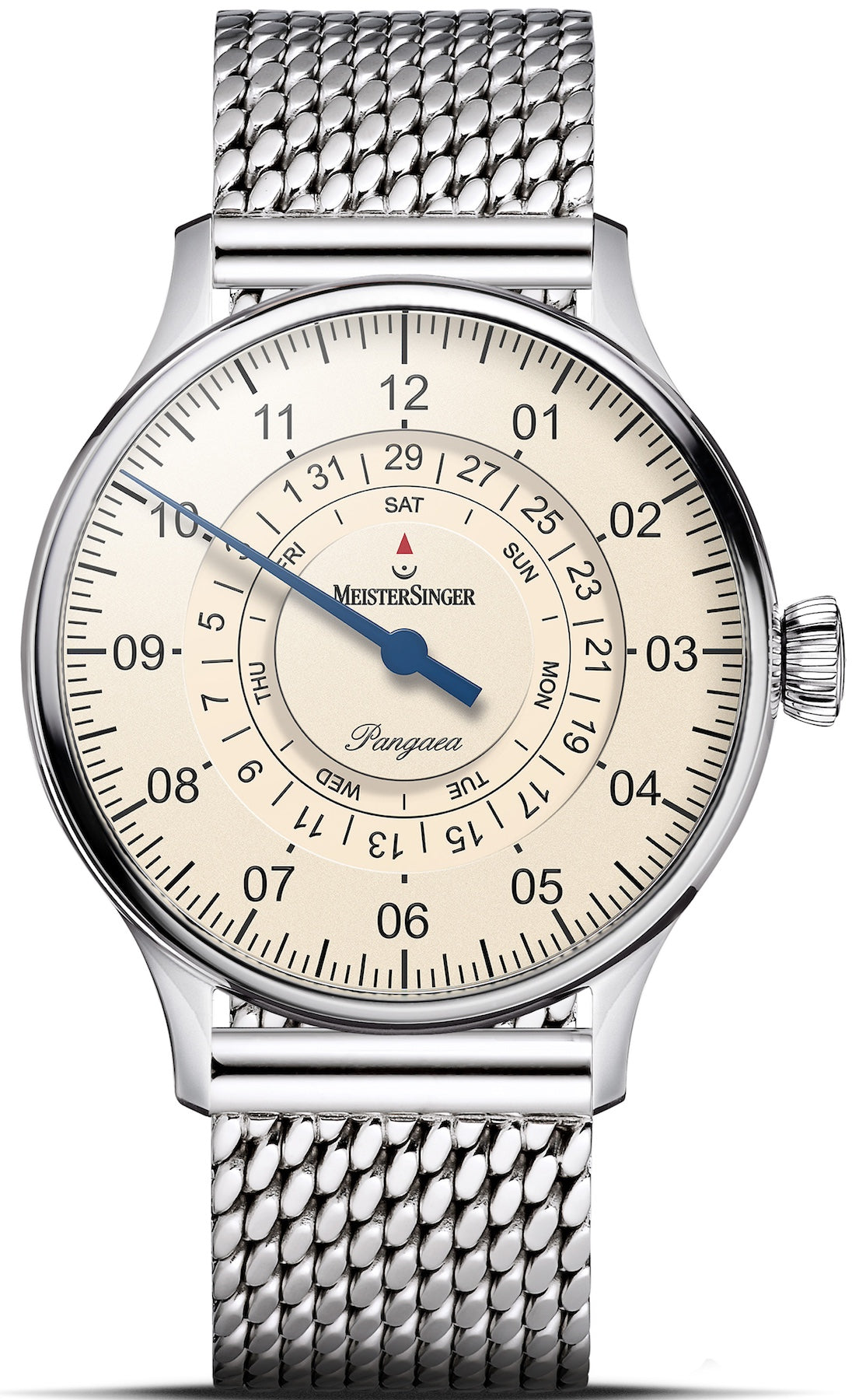 MeisterSinger Watch Pangaea Day Date Milanaise Bracelet