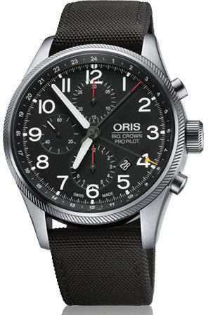 Oris Watch Big Crown ProPilot Chronograph GMT Black Textile D