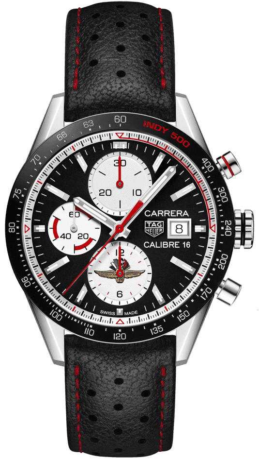 TAG Heuer Watch Carrera Calibre 16 Chronograph Indy 500 Limited Edition