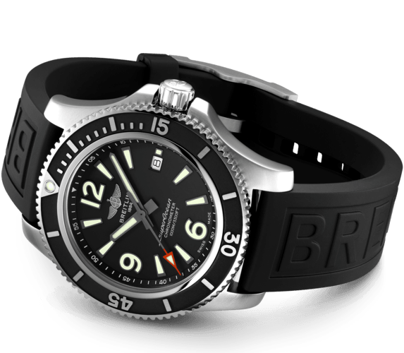 Breitling Watch Superocean Automatic 44 Black Diver Pro III Tang Type