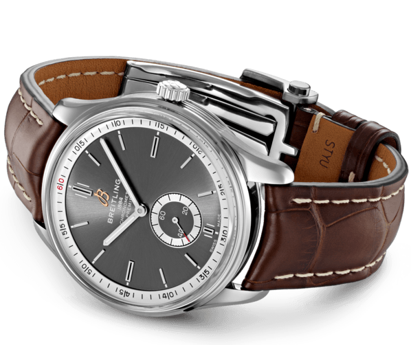 Breitling Watch Premier Automatic 40 Brown Croco Folding