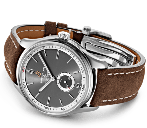 Breitling Watch Premier Automatic 40 Brown Nubuck Tang