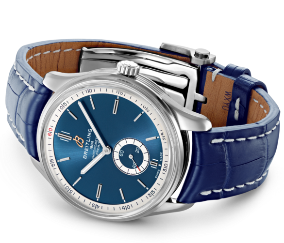 Breitling Watch Premier Automatic 40 Blue Croco Tang