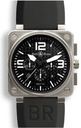 Bell & Ross BR 01 94 Chronograph Black Dial Titanium Case