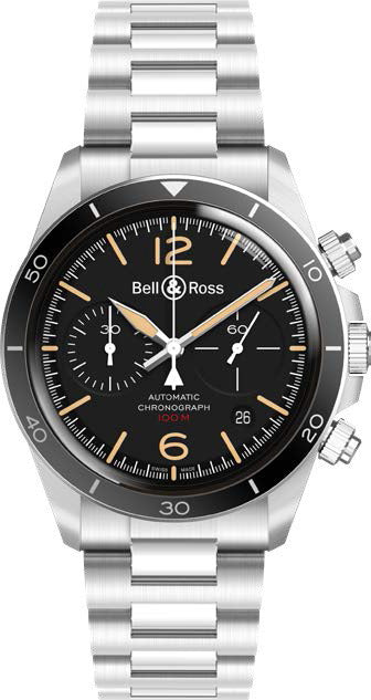 Bell & Ross Watch Vintage BR V2-94 Steel Heritage Bracelet