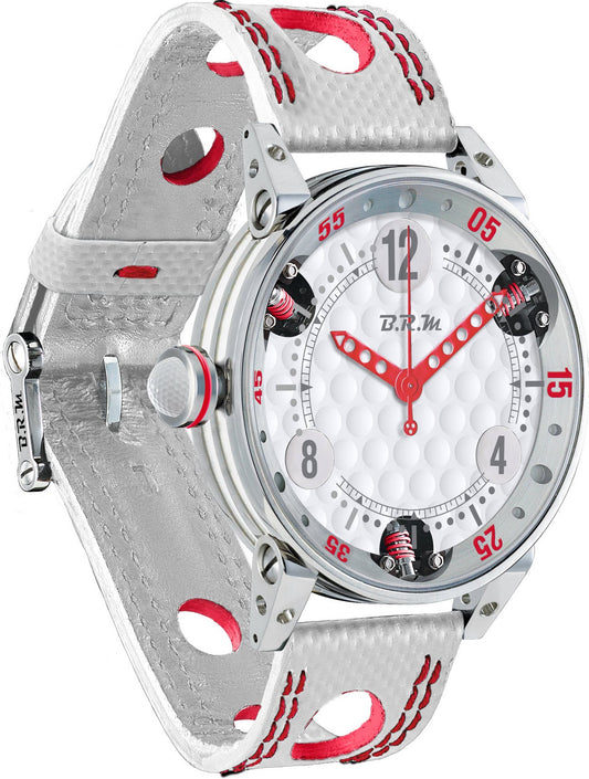 B.R.M Watch Golf Master Mens Red Hands