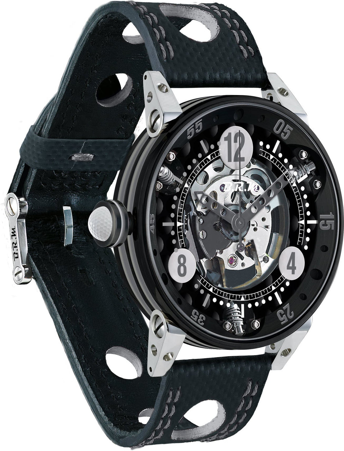 B.R.M Watch Golf Master Mens Grey Hands