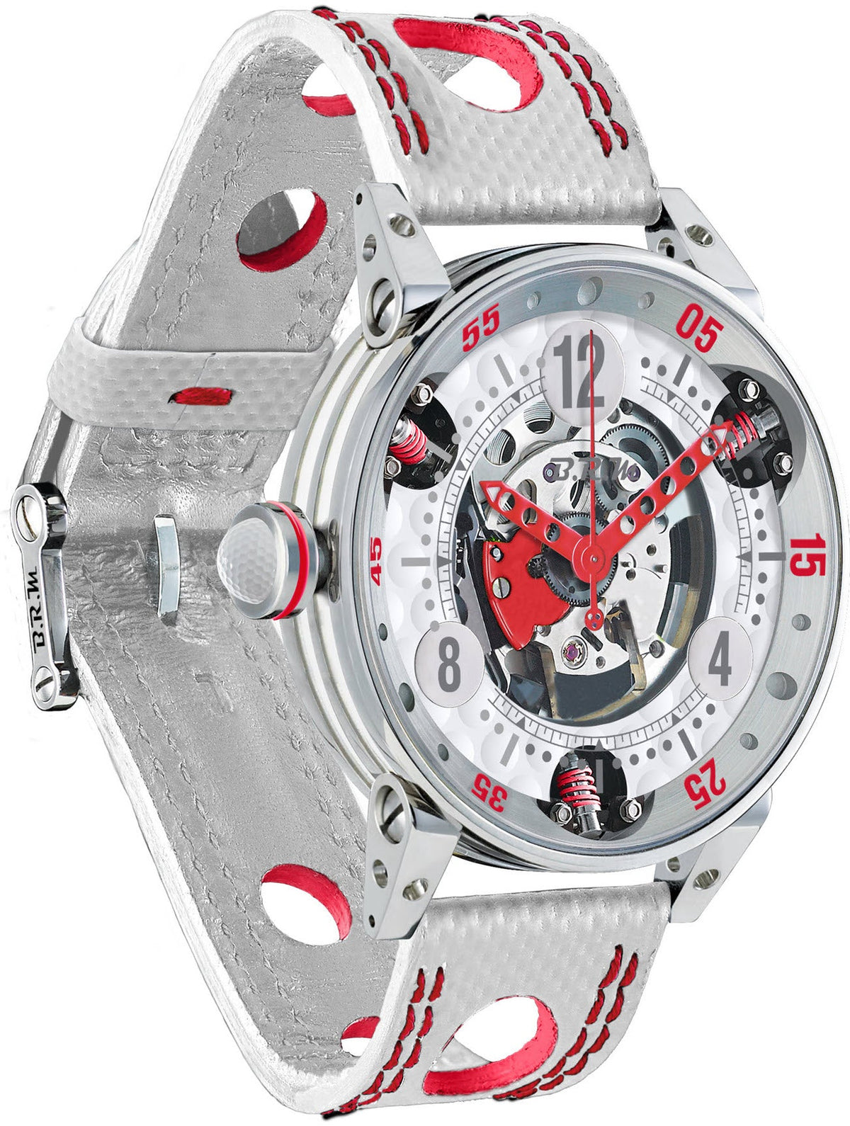 B.R.M Watch Golf Master Mens Red Hands