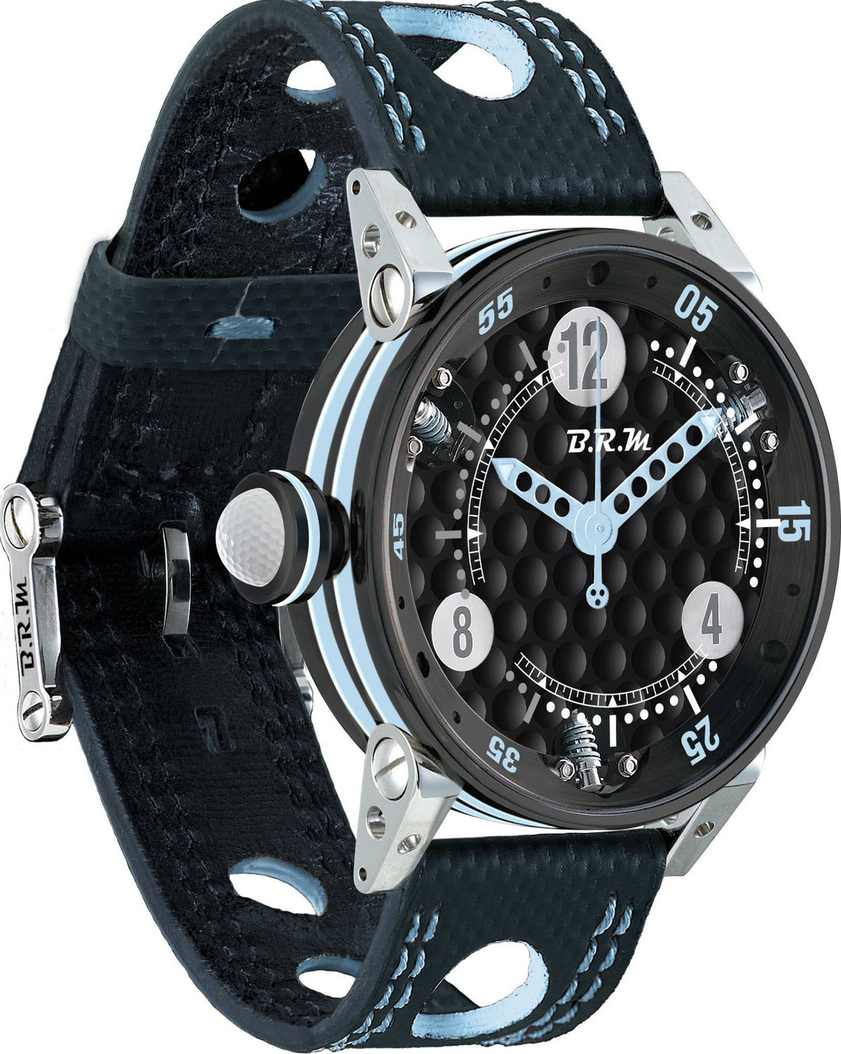 B.R.M Watch Golf Master Ladies Light Blue Hands