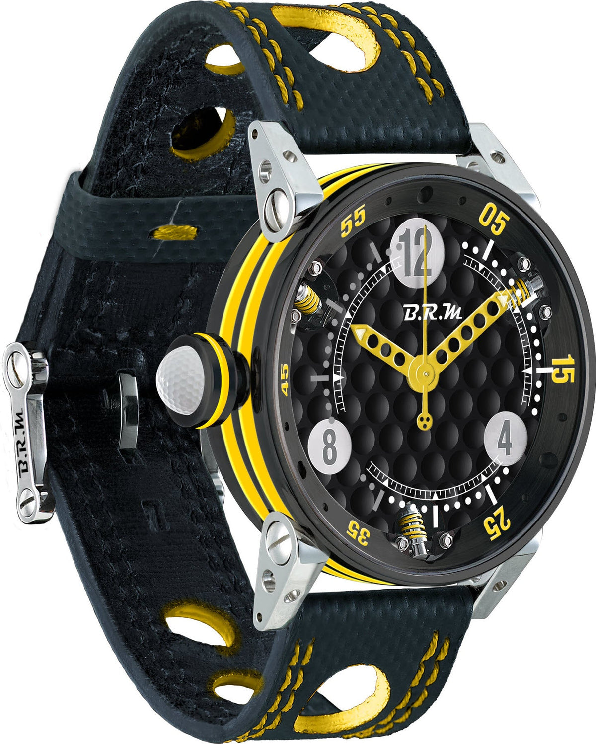 B.R.M Watch Golf Master Ladies Yellow Hands