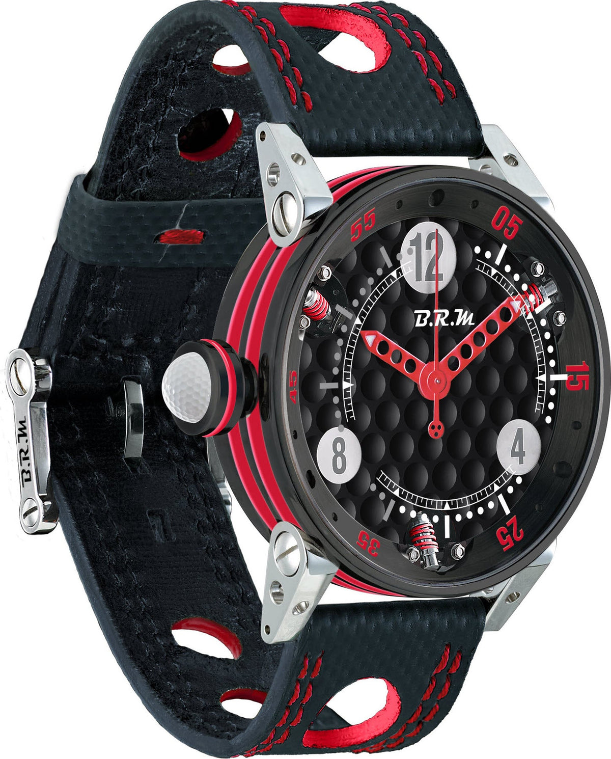 B.R.M Watch Golf Master Ladies Red Hands