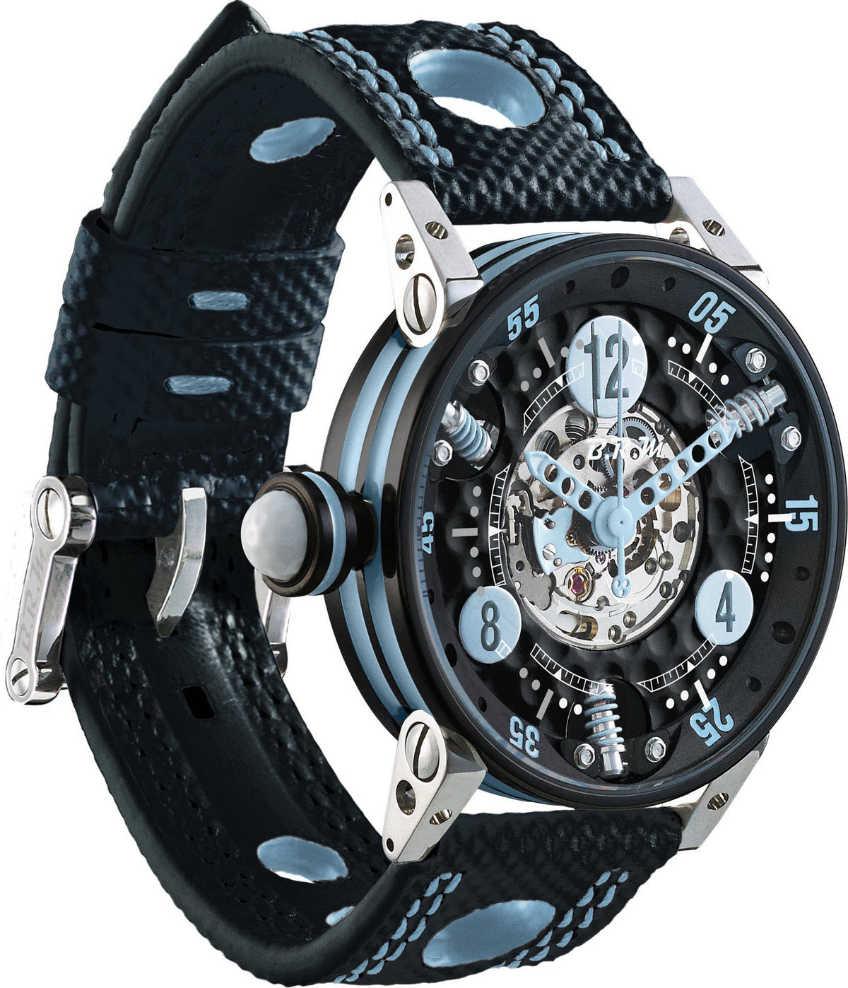 B.R.M Watch Golf Master Ladies Light Blue Hands