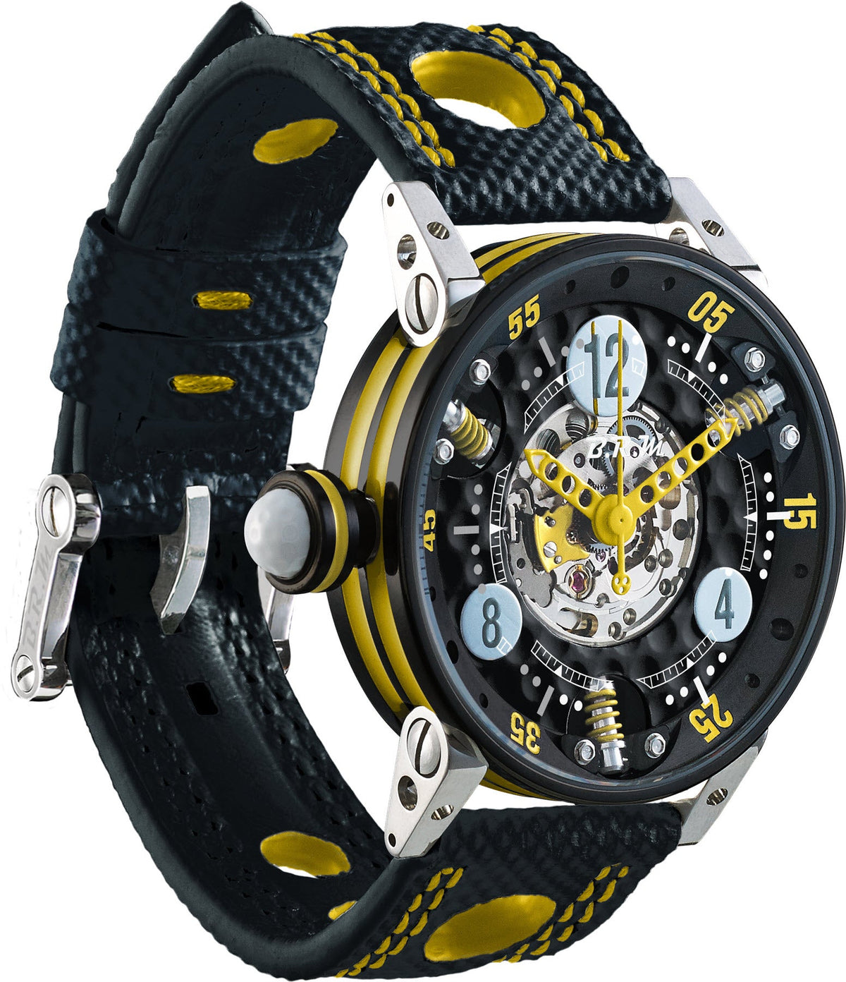 B.R.M Watch Golf Master Ladies Yellow Hands