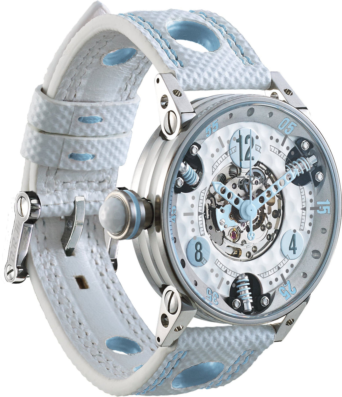 B.R.M Watch Golf Master GF7-38-SA-SQ-ABLC Ladies Light Blue Hands