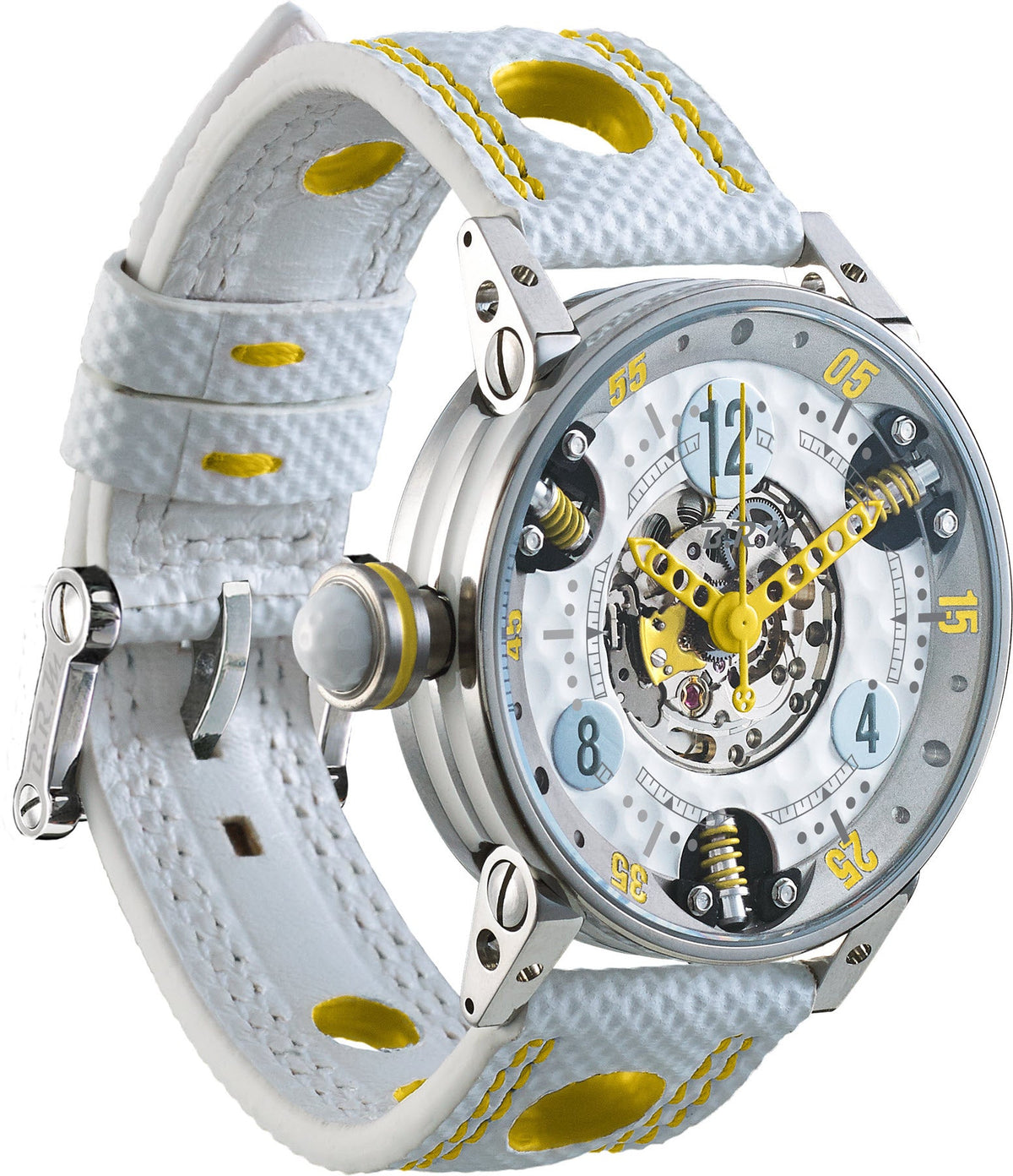 B.R.M Watch Golf Master GF7-38-SA-SQ-AJ Ladies Yellow Hands
