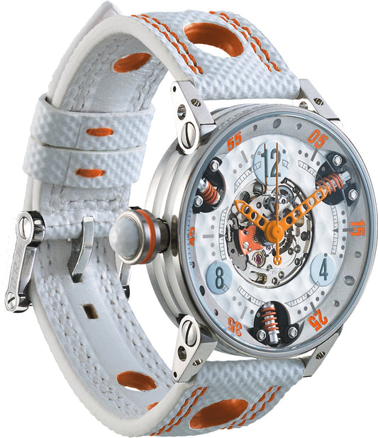 B.R.M Watch Golf Master GF7-38-SA-SQ-AO Ladies Orange Hands