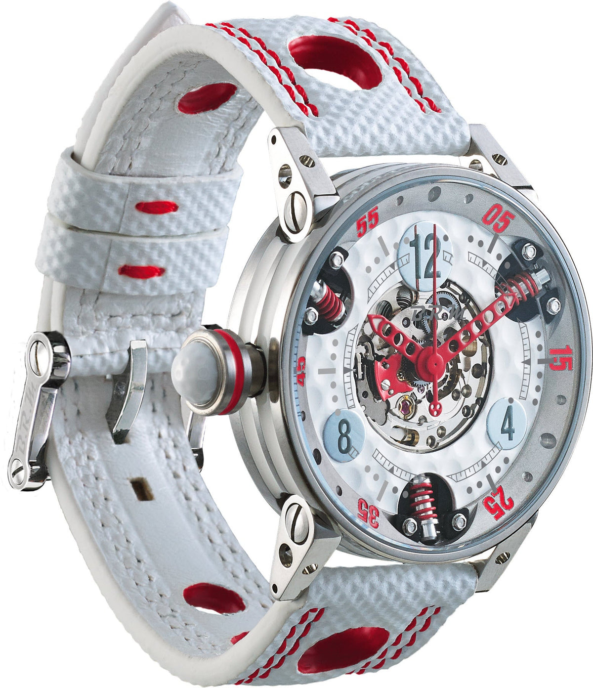 B.R.M Watch Golf Master GF7-38-SA-SQ-AR Ladies Red Hands