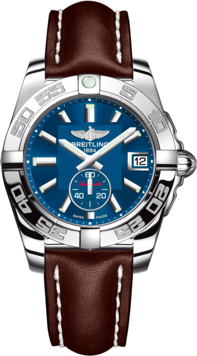 Breitling Watch Galactic 36 Automatic Gun Blue