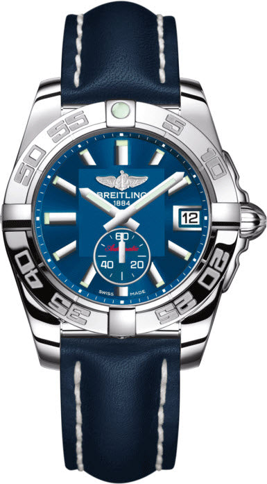 Breitling Watch Galactic 36 Automatic Gun Blue
