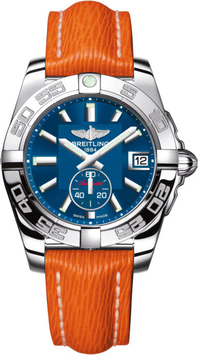 Breitling Watch Galactic 36 Automatic Gun Blue