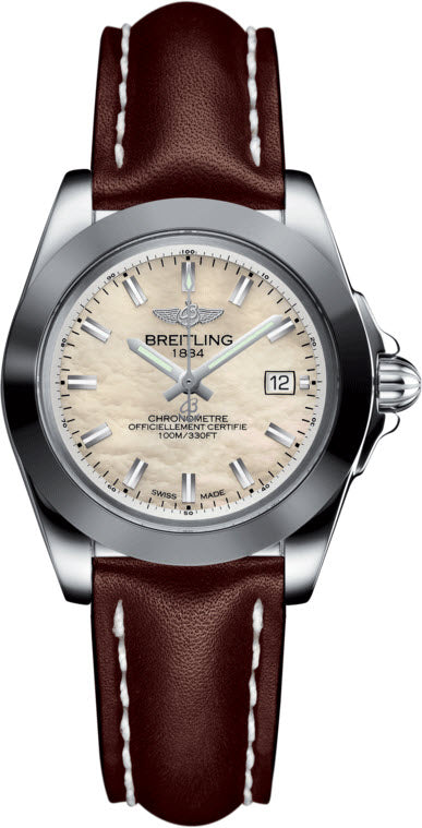 Breitling Watch Galactic 32 Sleek Edition Mother of Pearl
