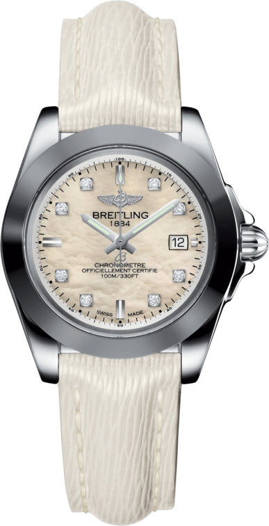 Breitling Watch Galactic 32 Sleek Edition Mother of Pearl