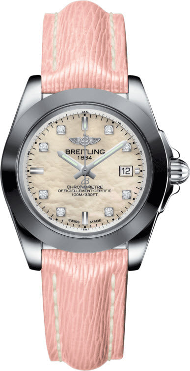 Breitling Watch Galactic 32 Sleek Edition Mother of Pearl