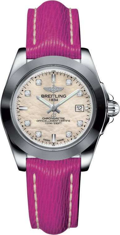 Breitling Watch Galactic 32 Sleek Edition Mother of Pearl