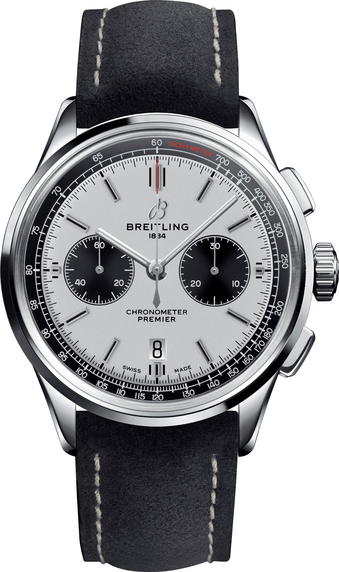 Breitling Watch Premier B01 Chronograph 42 Anthracite Nubuck Tang