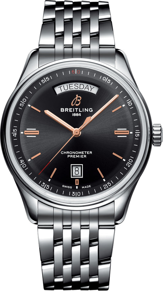 Breitling Watch Premier Automatic Day and Date 40 Steel Navitimer