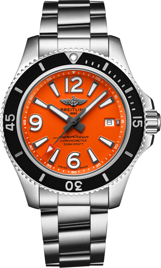 Breitling Watch Superocean Automatic 42 Orange Professional III