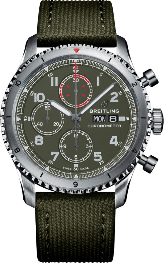 Breitling Watch Aviator 8 Chronograph 43 Curtiss P-40 Warhawk Folding Clasp