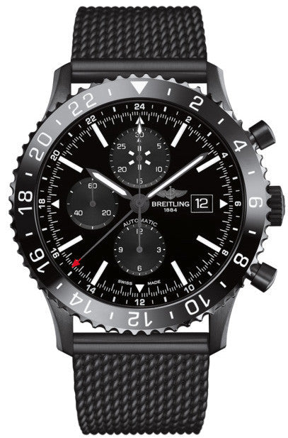 Breitling Watch Chronoliner Blacksteel Black