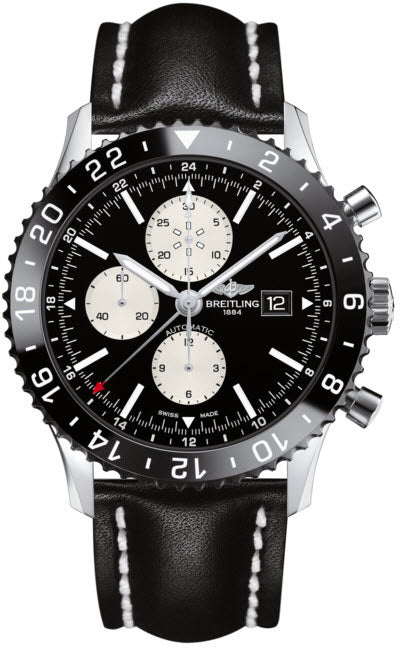 Breitling Watch Chronoliner Steel Black